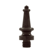 1 3/16 Inch Solid Brass Steeple Tip Hinge Finial (Bronze Rust Finish) DELTANA