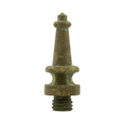 1 3/16 Inch Solid Brass Steeple Tip Hinge Finial (Rust Finish) DELTANA