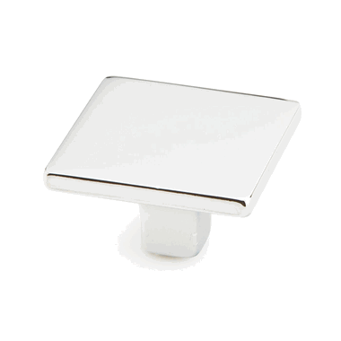 1 3/8 Inch Armadio Square Knob (Polished Chrome Finish) SCHAUB