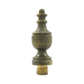 1 3/8 Inch Solid Brass Urn Tip Hinge Finial (Bronze Medium Finish) DELTANA