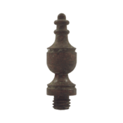 1 3/8 Inch Solid Brass Urn Tip Hinge Finial (Rust Finish) DELTANA