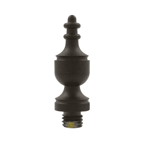 1 3/8 Inch Solid Brass Urn Tip Door Finial (Oil Rubbed Bronze Finish) DELTANA