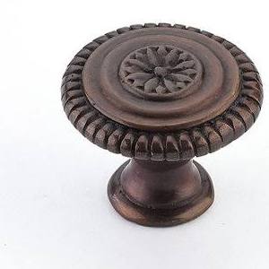 1 5/16 Inch Symphony Elegance Sonata Round Cabinet Knob (Dark Antique Bronze Finish) SCHAUB