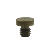 1/8 Inch Solid Brass Button Tip Cabinet Finial (Antique Brass Finish) DELTANA