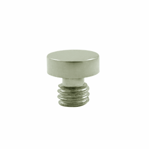 1/8 Inch Solid Brass Button Tip Cabinet Finial Polished Nickel Finish DELTANA