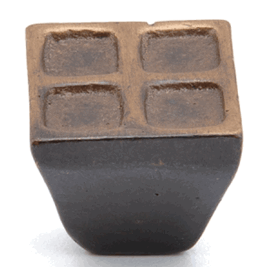 1 Inch Vinci Square Cabinet Knob (Antique Bronze Finish) SCHAUB