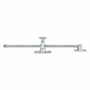 10 Inch Solid Brass Standard Casement Stay Adjuster (Polished Chrome Finish) DELTANA