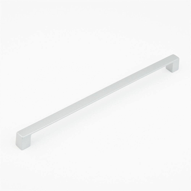 13 1/8 Inch (12 1/2 Inch c-c) Classico Smooth Cabinet Pull (Matte Chrome Finish) SCHAUB