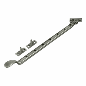 13 Inch Solid Brass Casement Stay Adjuster (Antique Nickel Finish) DELTANA