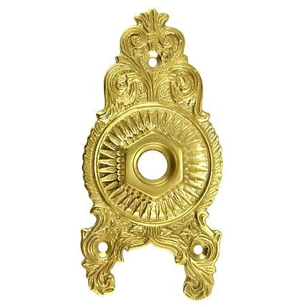 Solid Brass Ornate Rosette (Polished Brass Finish) Copper Mountain Hardware