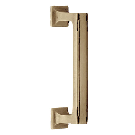 7 Inch Solid Brass Art Deco Skyscraper Pull (Antique Brass Finish) Copper Mountain Hardware