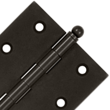 2 1/2 Inch x 2 1/2 Inch Solid Brass Cabinet Hinges (Oil Rubbed Bronze Finish) DELTANA