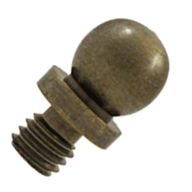 3/8 Inch Solid Brass Ball Tip Cabinet Finial (Antique Brass Finish) DELTANA