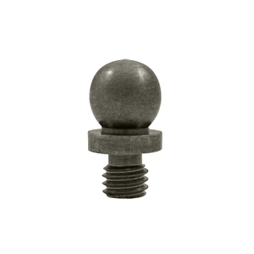 3/8 Inch Solid Brass Ball Tip Cabinet Finial (Antique Nickel Finish) DELTANA