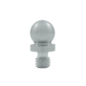 3/8 Inch Solid Brass Ball Tip Cabinet Finial (Brushed Chrome Finish) DELTANA