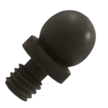 3/8 Inch Solid Brass Ball Tip Cabinet Finial Oil Rubbed Bronze Finish DELTANA