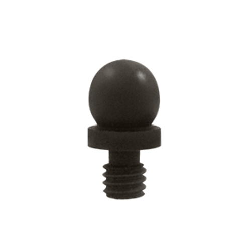 3/8 Inch Solid Brass Ball Tip Cabinet Finial Oil Rubbed Bronze Finish DELTANA