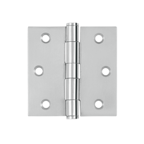 3 Inch x 3 Inch Stainless Steel Hinge (Polished Chrome Finish) DELTANA