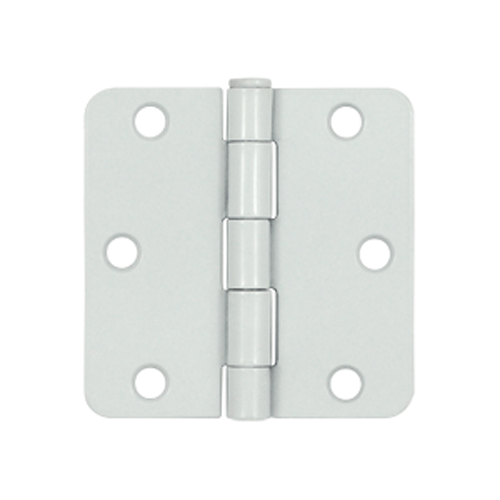 3 Inch x 3 Inch Steel Hinge (White Finish) DELTANA