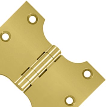 3 Inch x 4 Inch Solid Brass Parliament Hinge (PVD Finish) DELTANA