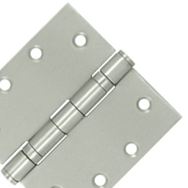 4 1/2 Inch x 4 1/2 Inch Stainless Steel Hinge (Brushed Finish) DELTANA