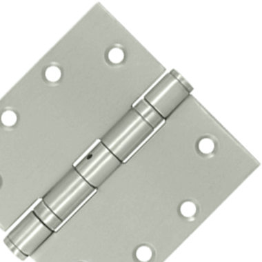 4 1/2 Inch x 4 1/2 Inch Stainless Steel Hinge (Brushed Finish) DELTANA