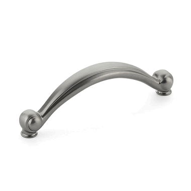 4 Inch (3 3/4 Inch c-c) Cabriole Pull (Antique Nickel Finish) SCHAUB