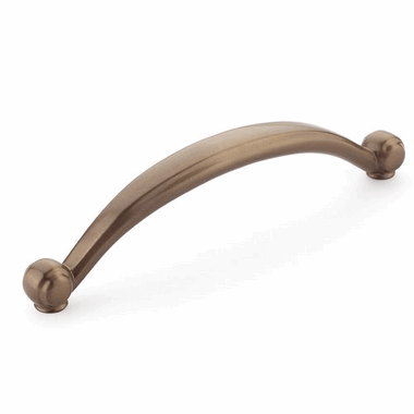 4 Inch (3 3/4 Inch c-c) Cabriole Pull (Burnished Bronze Finish) SCHAUB