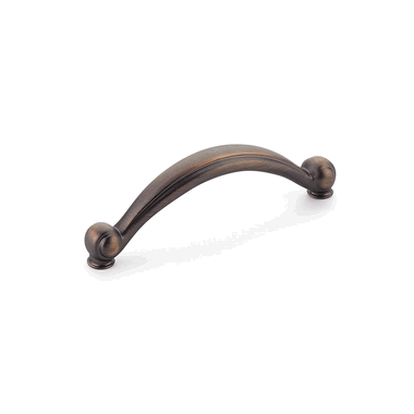 4 Inch (3 3/4 Inch c-c) Cabriole Pull (Empire Bronze Finish) SCHAUB