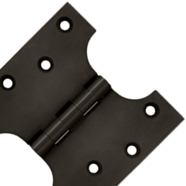 4 Inch x 4 Inch Solid Brass Parliament Hinge Oil Rubbed Bronze Finish DELTANA