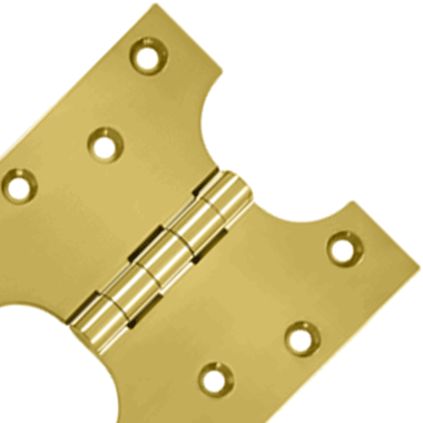 4 Inch x 4 Inch Solid Brass Parliament Hinge (PVD Finish) DELTANA