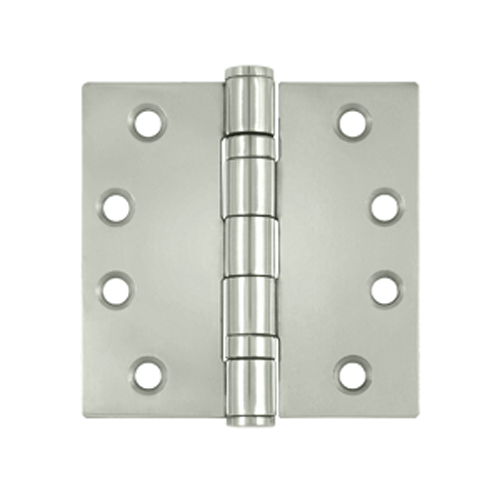 4 Inch x 4 Inch Stainless Steel Hinge (Polished Chrome Finish) DELTANA