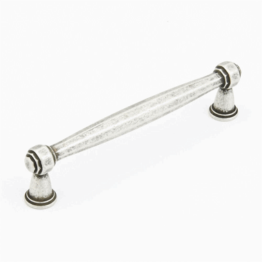 5 11/16 Inch (5 Inch c-c) Firenza Cabinet Pull (Firenza Silver Finish) SCHAUB