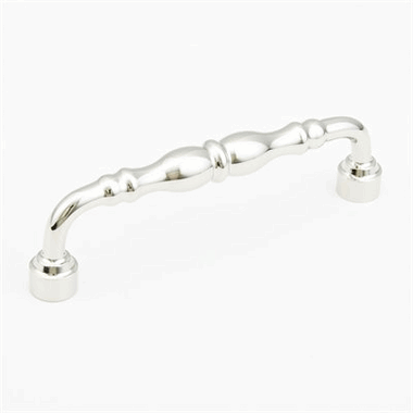 6 5/8 Inch (6 Inch c-c) Colonial Pull (Polished Nickel Finish) SCHAUB