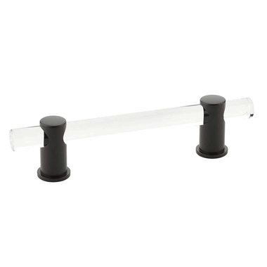 6 Inch (4 Inch c-c) Lumiere Acrylic Pull (Oil Rubbed Bronze Finish) SCHAUB