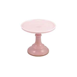 6 Inch Cake Plate (Crown Tuscan Pink Glass) Copper Mountain Hardware