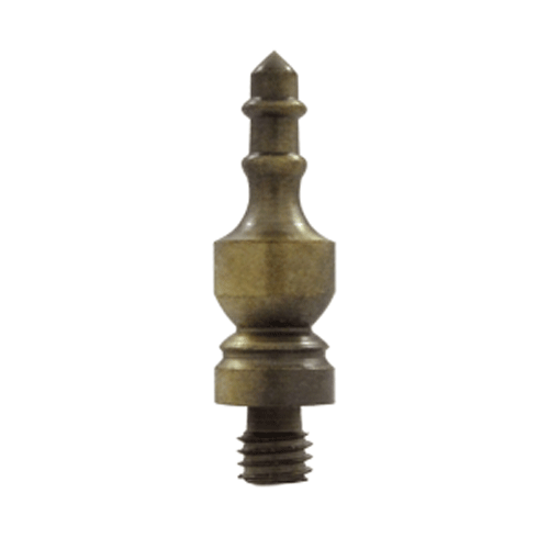 7/8 Inch Solid Brass Urn Tip Cabinet Finial (Antique Brass Finish) DELTANA