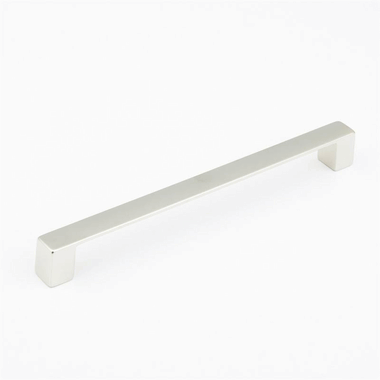 8 1/8 Inch (7 1/2 Inch c-c) Classico Smooth Cabinet Pull (Brushed Nickel Finish) SCHAUB