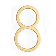 7 Inch Tall Modern House Number 8 (Several Finishes) EMTEK