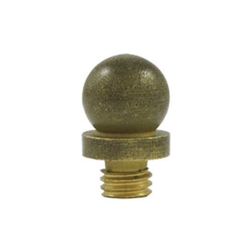 9/16 Inch Solid Brass Ball Tip Hinge Finial (Bronze Medium Finish) DELTANA