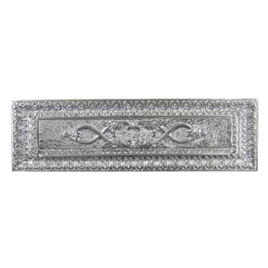 Antique Front Door Mail Slot - Victorian Style (Brushed Nickel) COPPER MOUNTAIN HARDWARE