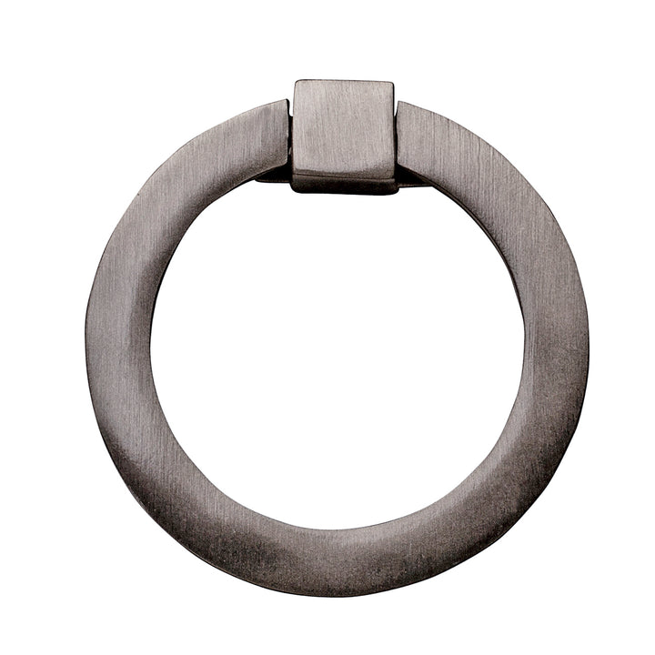 3 Inch Mission Style Solid Brass Drawer Ring Pull (Brushed Nickel) COPPER MOUNTAIN HARDWARE