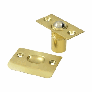 2 1/8 Inch Deltana Solid Brass Ball Catch (Polished Brass Finish) DELTANA