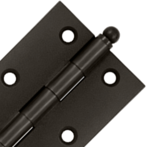 3 Inch x 2 Inch Solid Brass Cabinet Hinges (Oil Rubbed Bronze Finish) DELTANA