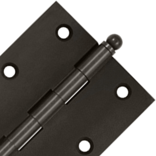 3 Inch x 2 1/2 Inch Solid Brass Cabinet Hinges (Oil Rubbed Bronze Finish) DELTANA