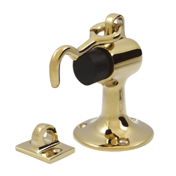 Heavy Duty Floor Mounted Bumper Door Stop (Polished Brass Finish) DELTANA