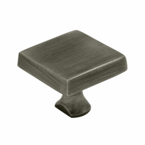 1 Inch Deltana Solid Brass Square Knob (Antique Nickel Finish) DELTANA