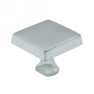 1 Inch Deltana Solid Brass Square Knob (Polished Chrome Finish) DELTANA