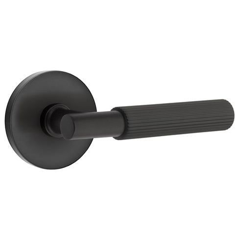 Emtek T-Bar Straight Knurled Lever With Disk Rosette (Several Finishes Available) EMTEK