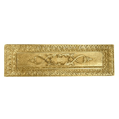 Antique Front Door Mail Slot - Victorian Style (Lacquered Brass Finish) COPPER MOUNTAIN HARDWARE